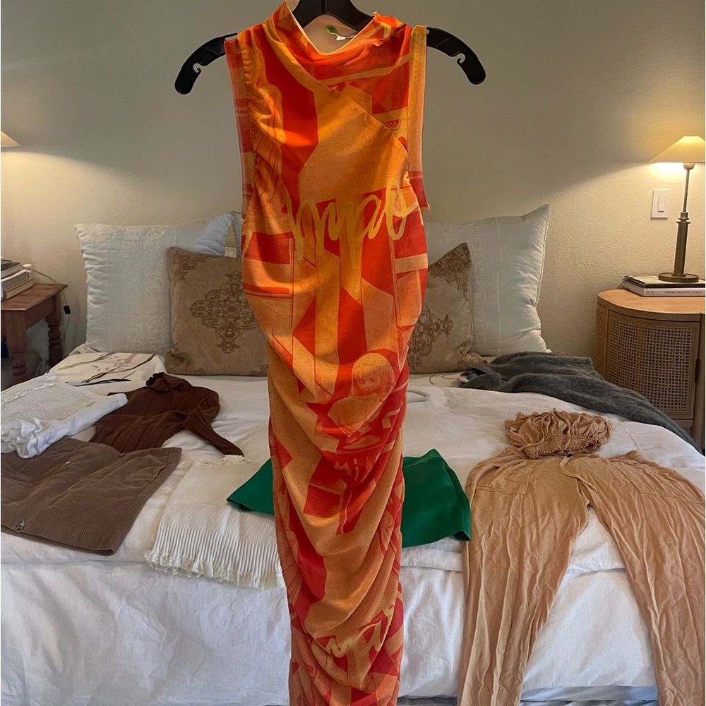 Miaou red and orange dress